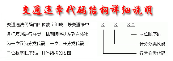 交通違章代碼結構圖