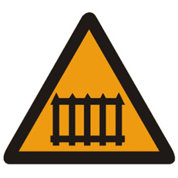 有人看守鐵路道口標(biāo)志