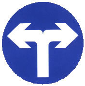 向左和向右轉彎標志