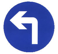 向左轉彎標志