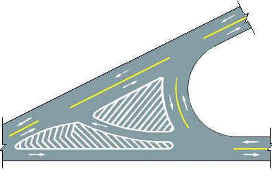 十字路口的交通流線可以按下