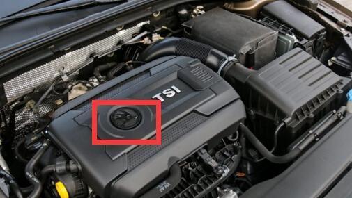 撕開斯柯達發動機車標，下面居然還有個大眾標？