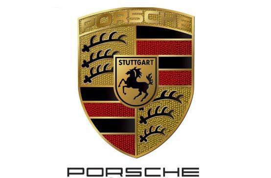 四個帶馬的車標，較后一款略顯掉檔次