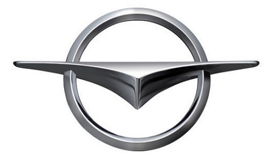 五個較好看的國產汽車LOGO，較后一個已經倒閉
