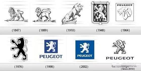 標致百年車標進化史，雄獅是如何變成大貓的？