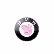 當(dāng)這些汽車的logo加上小豬佩奇