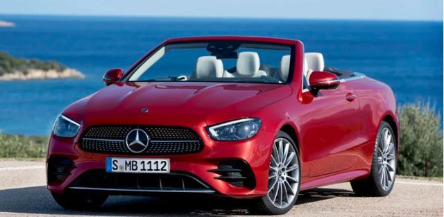 2021款奔馳E級敞篷車亮相，四種車漆配色有點靚