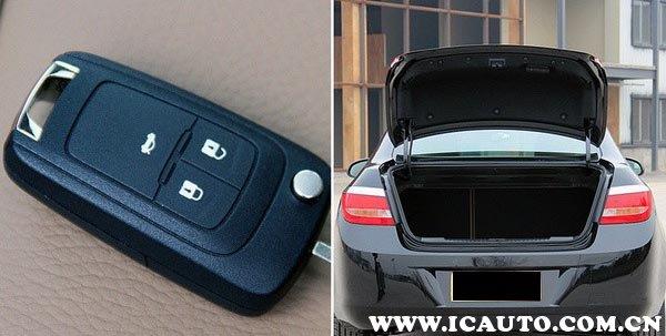 轎車后備箱開法圖解,開后備箱的按鈕什么樣